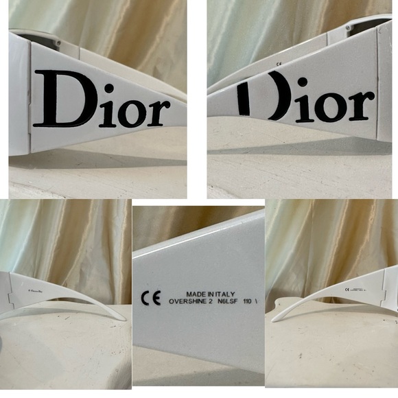 Christian Dior Overshine 2 Rare Vintage Y2K Sunglasses in White and Black - Picture 11 of 14
